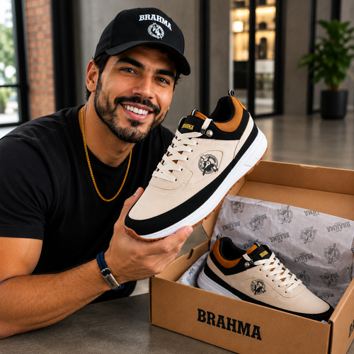 CASUAL BRAHMA PREMIUM Cuero Genuíno⚡ DESCONTO LIMITADO: 50% OFF